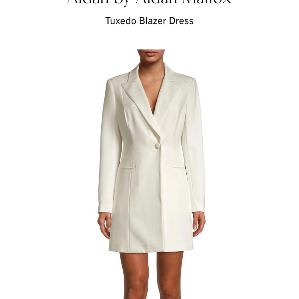 Blazer Dress - Aidan Mattox - mini dress - tuxedo dress